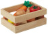 Brainsmith Wooden Vegetables (6 Pieces), Non Toxic Toy Vegetables in a Wooden Crate - Realistic Role Play Toy Set for Toddlers and Kids (1-6 Years)